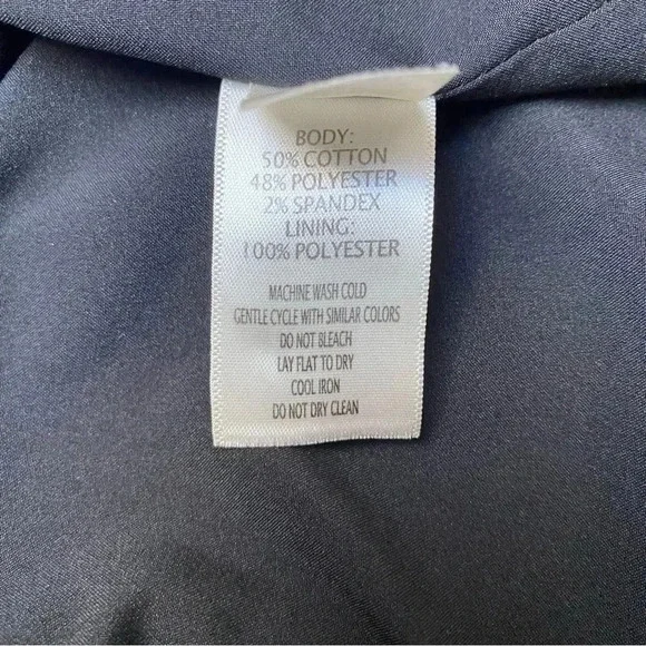 Ecru Knit Blazer Black White Dotted Boyfriend Jacket Rib Collar Size 12 - Picture 15 of 16